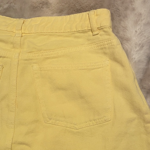 ✨yellow denim mini shirt✨ - Picture 4 of 4